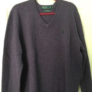 Men’s XL purple, wool sweater